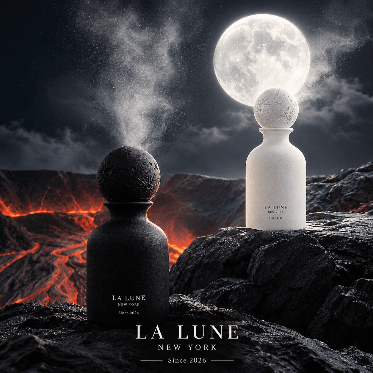 La Lune diffusers under a full moon